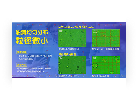 精準比例的高純度 C8 & C10　頂級中鏈脂肪酸能量來源